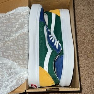 Old Skool Vans. (Vans Yacht Club) Blue/Gr